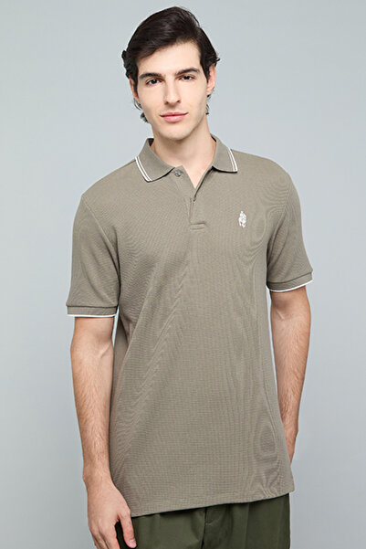 R&B Logo Detail Polo T-Shirt with Short Sleeves