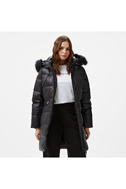 Calvin Klein Padded Real Down Kadın Siyah Mont