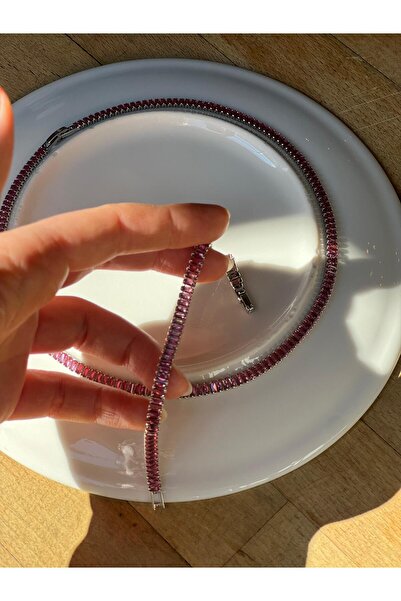 Pembe Kuvars Kararma Yapmayan Özel İşçilik 2mm Baget Bileklik