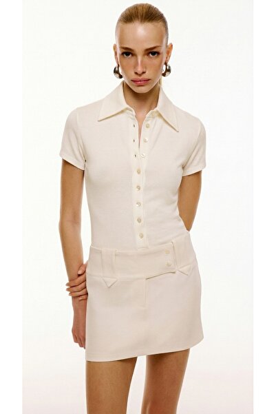 Love On Friday FLORA Κορμάκι με γιακά πόλο και κουμπιά