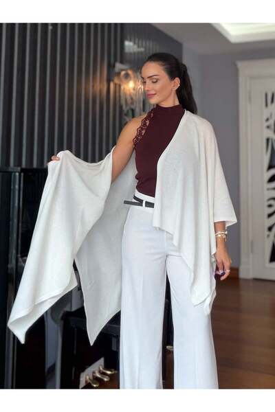 Atelier Derin Εκρού Πάντσο Μοντέλο Λεπτό Πλεκτό