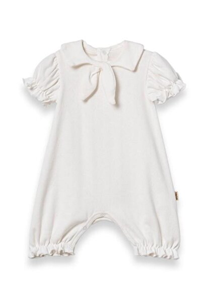 BabyCosy Organic Wear Bebek Şort Kollu Tulum, %100 Organik Pamuk, Bebek ve Ye...