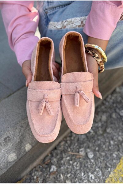 I Love Shoes Γυναικείο Loafer Olena Pudra Suede