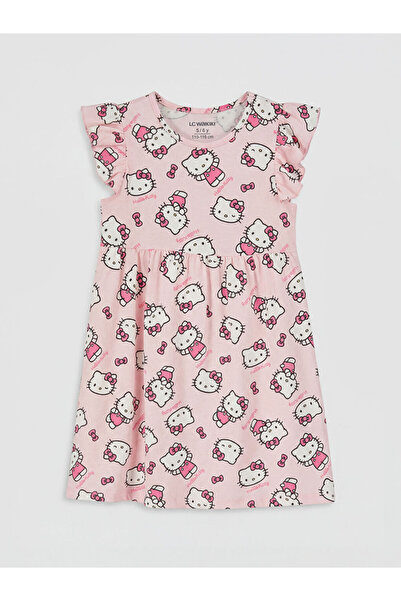LC Waikiki ESVAB • Modern & Seçkin Hello Kitty Baskılı Kız Çocuk Penye Elbise