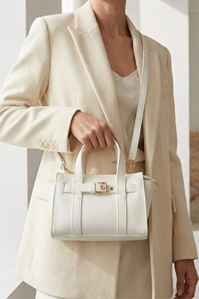 I Love Shoes Norev Women's Handbag White Matte Leather