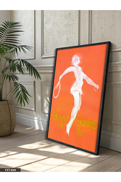 Evinemoda Roland Garros 1990 One Piece Black Wooden Framed Painting