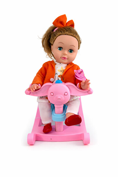 Toyx Roza Panda Salıncaklı Altını Islatan Oyuncak Bebek Seti 3+ Yaş