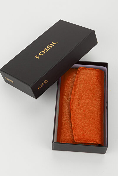 Fossil Boxed Genuine Leather Large Size Women's Handheld Portfolio Card Holde...