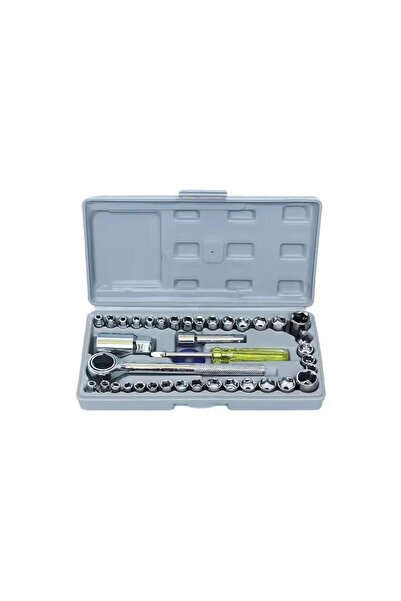 OEM Σετ κλειδιών καστάνιας 40 τεμαχίων, ασημί, από ανθρακούχο ατσάλι υψηλής π...