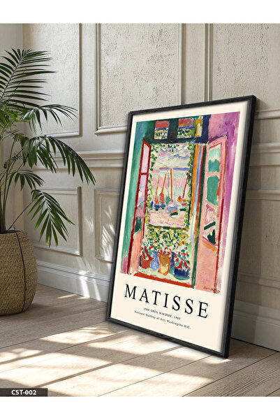 Evinemoda Matisse Poster One Piece Black Wooden Framed Painting