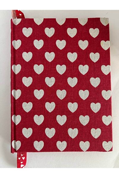 SimplyTexGoGlobal Λευκές Καρδιές Τετράδιο Α5, Κόκκινο Χαρτί 80γρ./τ.μ.
