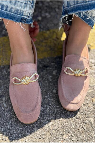 I Love Shoes Avelis Γυναικεία Loafer Πούδρα Σουέντ με Λεπτομέρεια Φιόγκου