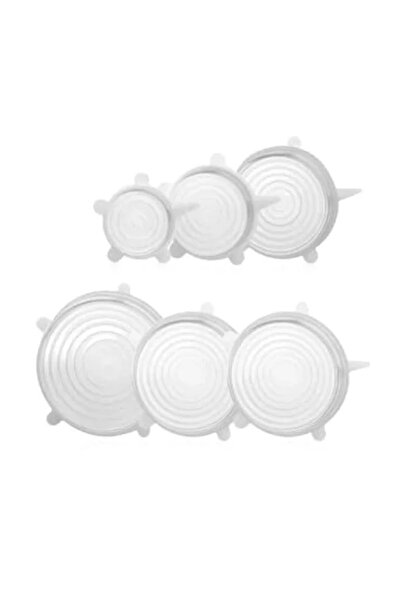 Generic Brand Stretchy Silicone Food Storage Cover Set, 6-Piece