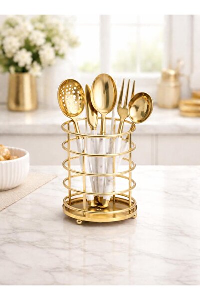 Store HGY Home Χρυσό Πολυτελές Σπιράλ Στήριγμα Κουταλιών
