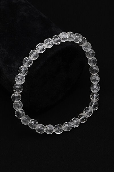 Alibaba Doğaltaş Kristal Kuvars Doğal Taş Bileklik 6 mm Fasetli Küre Kesim - ...