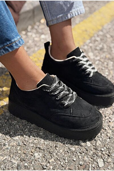 I Love Shoes Γυναικεία αθλητικά παπούτσια Ruvo Μαύρο Suede