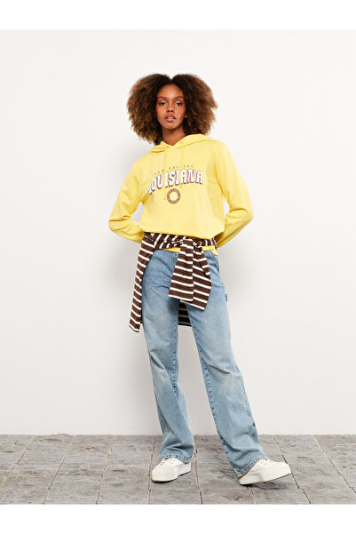 LC Waikiki Printed Women's Thick Hoodie
