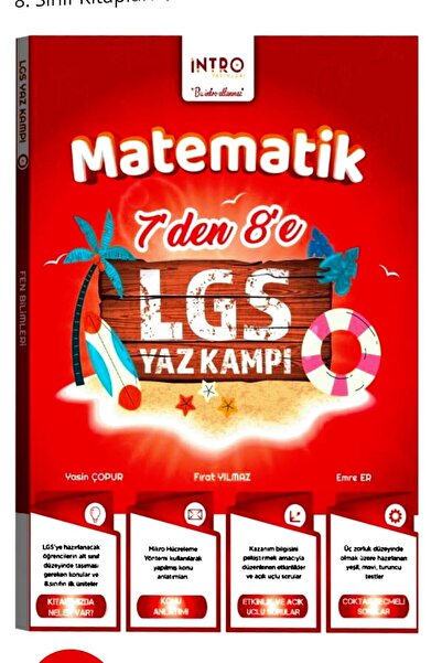 AV YAYINLARI İntro Yayınları 7 den 8 e LGS Matematik Yaz Kampı