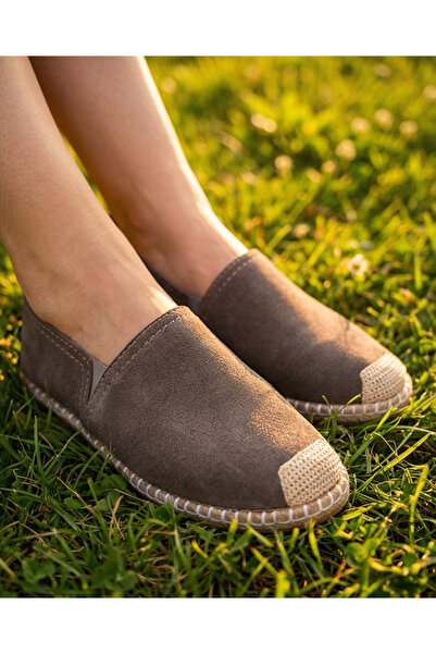futsi shoes Süet Dokulu Hakiki Deri Espadril