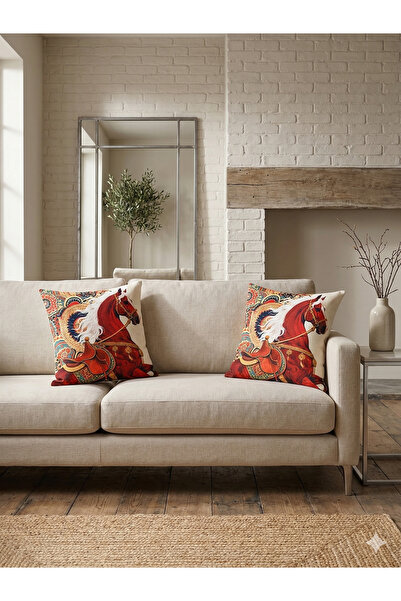 Evanora Home |   Mono-Line Collection: 3D Printed Set of 4 Decorative Throw Pillow Covers