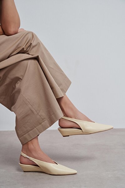 NİŞANTAŞI SHOES Γυναικεία παπούτσια με τακούνι Nino Butter Yellow με ματ λεπτ...