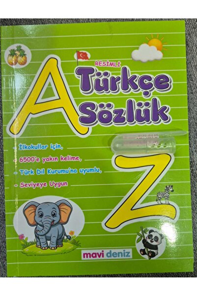 Mavi Deniz Yayınları İLKOKULLAR İÇİN A dan Z ye RESİMLİ TÜRKÇE SÖZLÜK