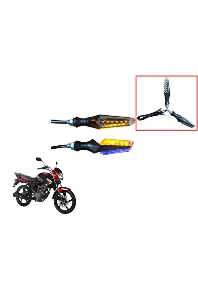 KOÇAK MOTOR Kuba TK03 Arka Sinyal Takımı Sarı Led Sinyal - Mavi Park