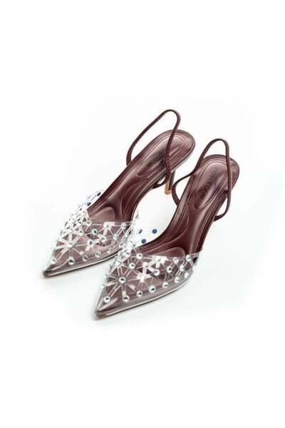 PointOne Elegant Stiletto Heel Shoe with Transparent Design