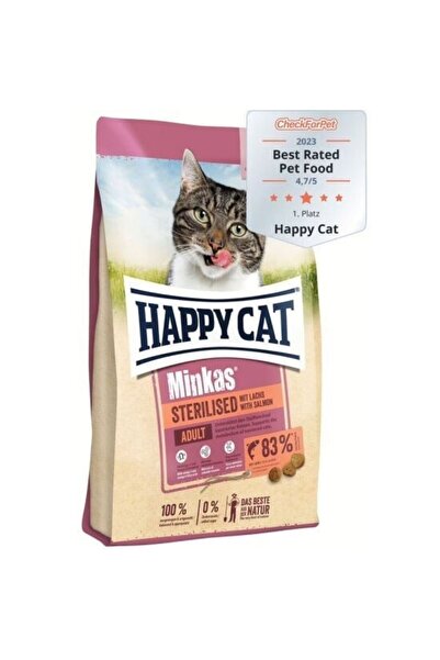 Happy Cat Minkas Sterilised Salmon Kedi Maması 4 kg