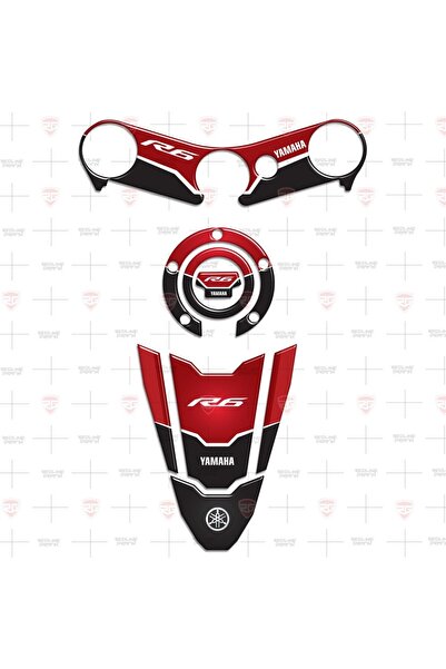 Redline Grafik Redlinegrafik YZF R6 YZF600 2006 - 2016 Special Kırmızı Siyah ...
