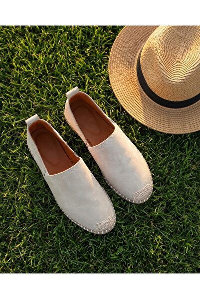 futsi shoes Süet Dokulu Hakiki Deri Espadril