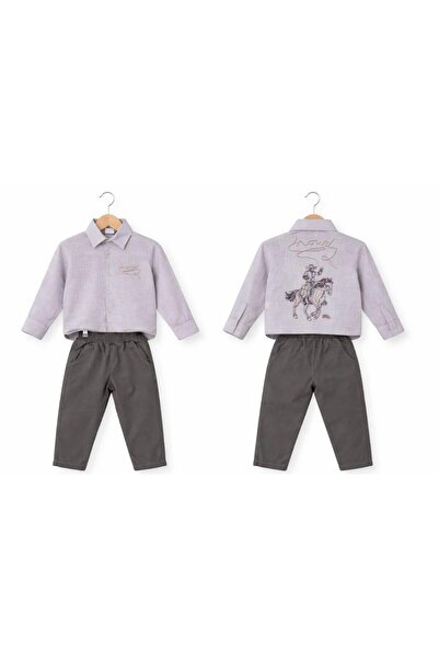 Emilakids بدلة للأولاد مع قميص