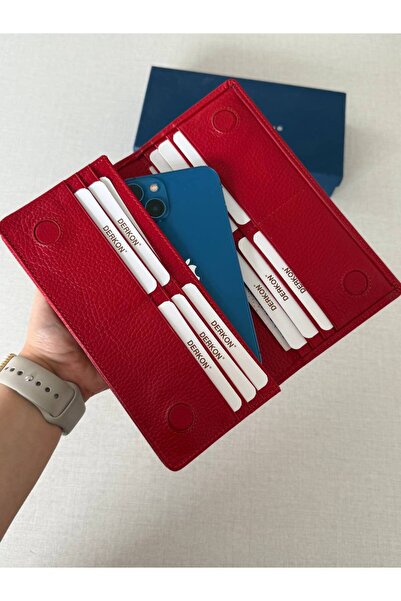 DERKON Markus Model Genuine Leather Wallet with Phone Compartment