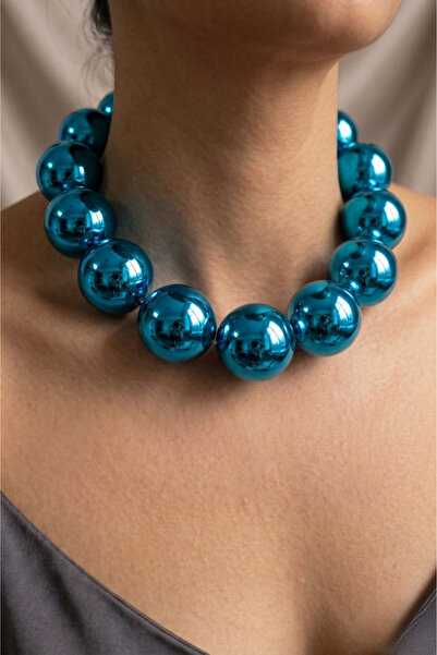 PETEK AKSESUAR Large Ball Style Necklace