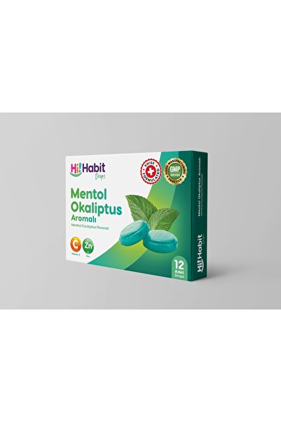 Hi Habit Mentol & Okaliptüs Aromalı Pastil – Yoğun Ferahlık ve Boğaz Rahatlığ...