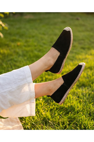 futsi shoes Süet Dokulu Hakiki Deri Espadril