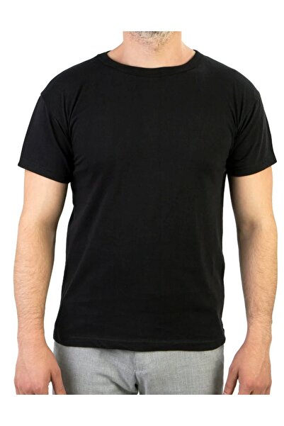 FİTGO Tricou negru Cool Fit pentru bărbați