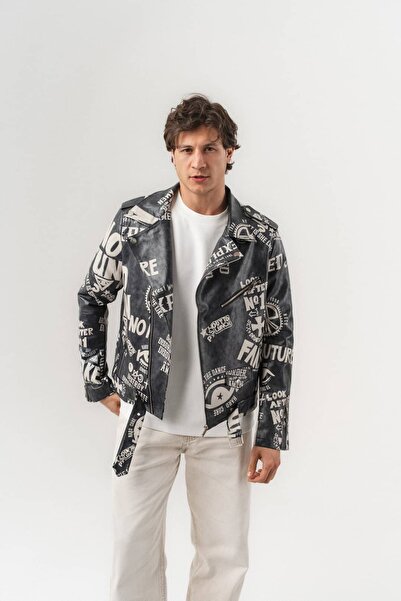 go gang own Δερμάτινο μπουφάν με σχέδιο Urban Riot