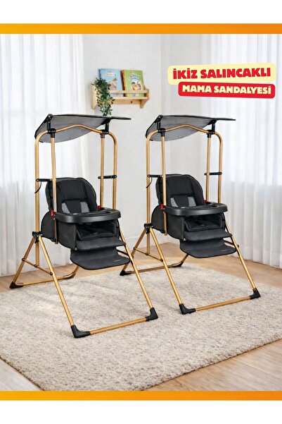 modabebekler Salıncaklı Katlanır Sabitlenebilir Sallanır Çıkarılabilir Tablal...
