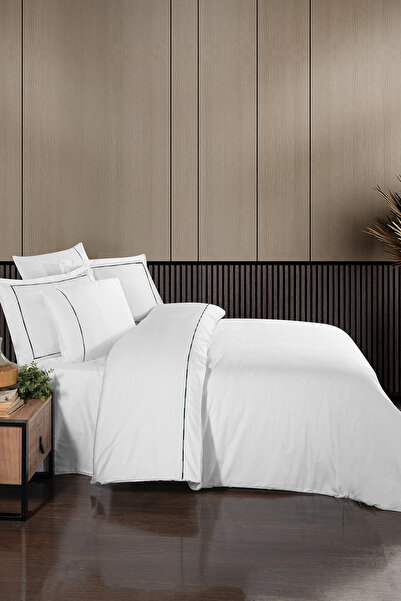 First Choice Claudio 100% βαμβάκι 200 TC (80 νήματα) Κεντημένο σετ διπλού παπ...