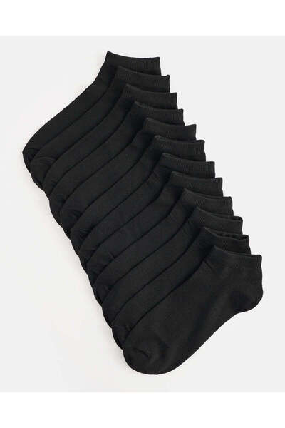 REDTAG طقم جوارب نسائية سوداء مكون من 10 قطع