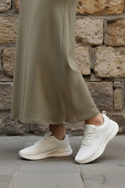 lumberjack OD-4992 Off-White Γυναικεία Άνετα Καθημερινά Αθλητικά Παπούτσια