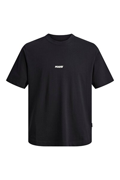 Jack & Jones Jack Jones Jcoclub Ανδρικό Μαύρο Κοντομάνικο Μπλουζάκι με Μικρό ...