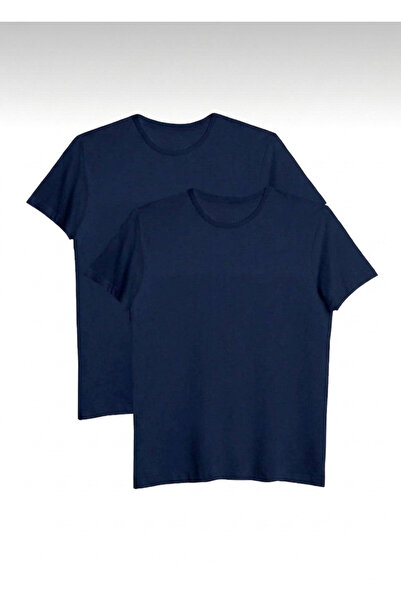 Bürke Σετ 2 ανδρικών/Unisex μπλουζών σε μπλε ναυτικό χρώμα, 100% βαμβάκι, με ...