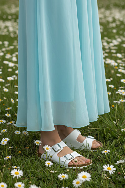 lumberjack MN-6176 Λευκές Γυναικείες Άνετες Καθημερινές Παντόφλες