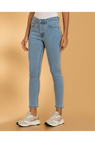 REDTAG Women Blue Skinny Jeans