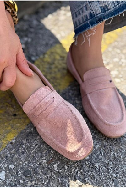 I Love Shoes Γυναικείο Loafer Orvino από σουέντ σε σκόνη