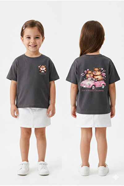 TAYO BABY Baby Girl & Child Animal Printed T-Shirt 100% Cotton