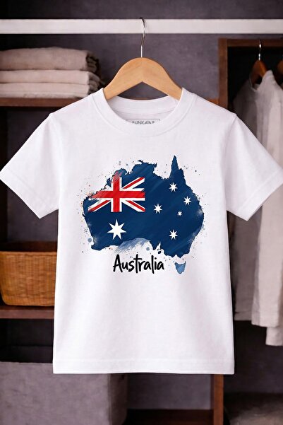 Funkaar Australia Flag Graphic T-shirt for Boys & Girls