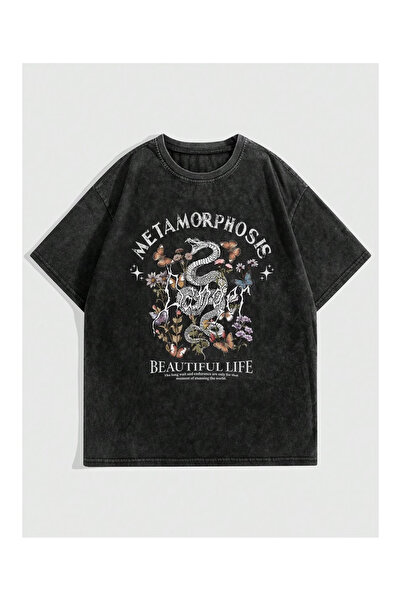 bellanova Silatrend Printed Premium Quality Vintage Wash Street Style Oversiz...